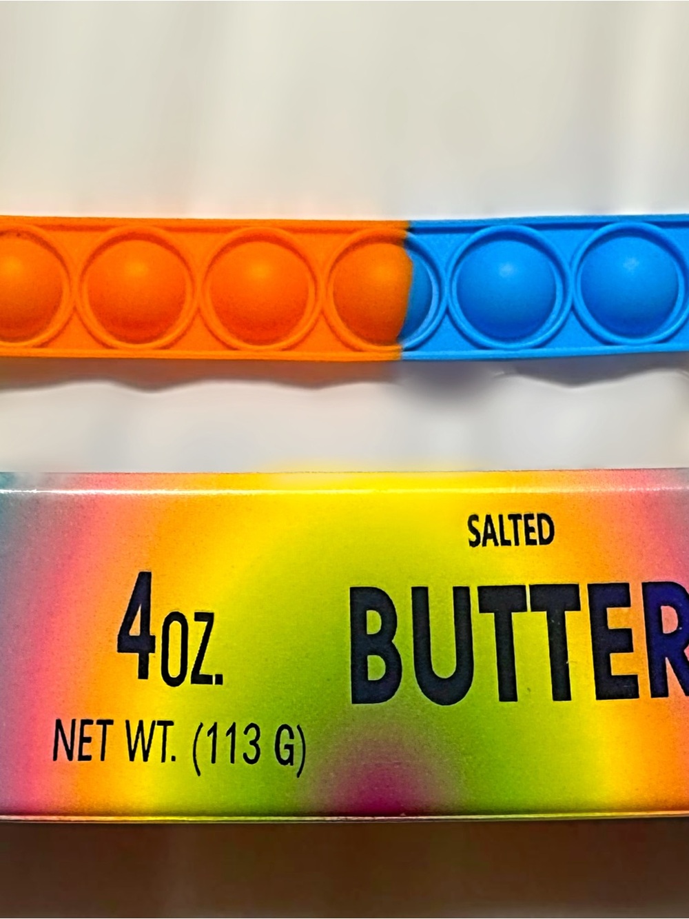 TRENDY Fidget Toys- Rainbow Slow Rise Butter @ Pop It Bracelet
